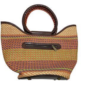 Patricia Nash Handbag Gia Woven Straw (missing crossbody strap)‎